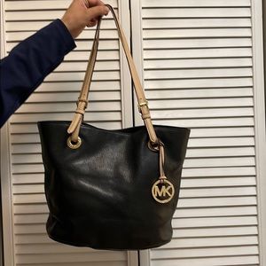 Michael Kors black leather bag